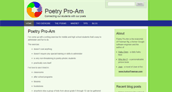 Desktop Screenshot of poetryproam.org
